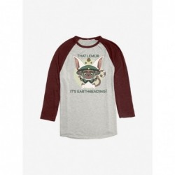 Absolute Discount Avatar: The Last Airbender Earthbending Momo Raglan $8.79 Raglans