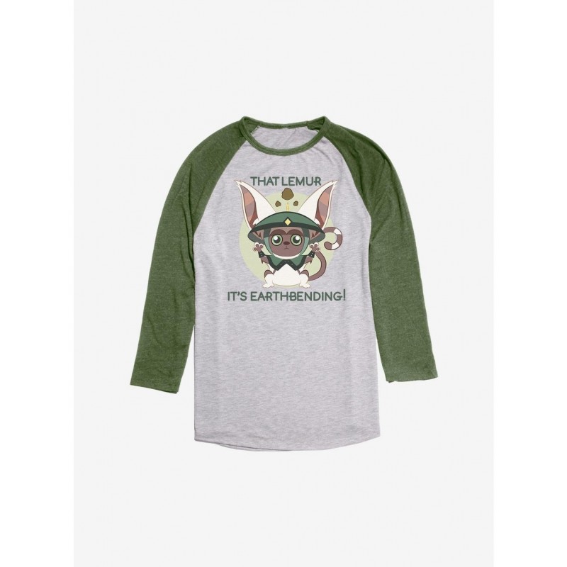 Pre-sale Discount Avatar: The Last Airbender Earthbending Momo Raglan $11.56 Raglans