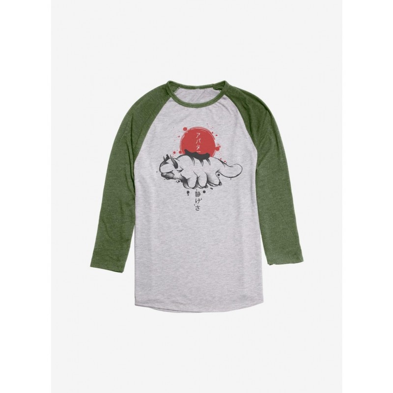 Clearance Avatar: The Last Airbender Appa Sumi-E Raglan $9.25 Raglans