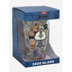 Value Item Avatar: The Last Airbender Chibi Group Pint Glass $5.75 Glasses